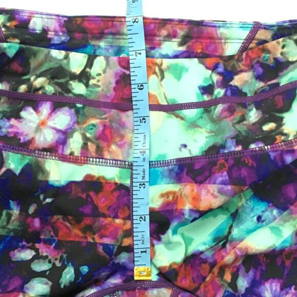 Athleta Leggings Floral Fade Sonar Capri Women's XS Activewear Workout‎ Pants - Picture 9 of 15